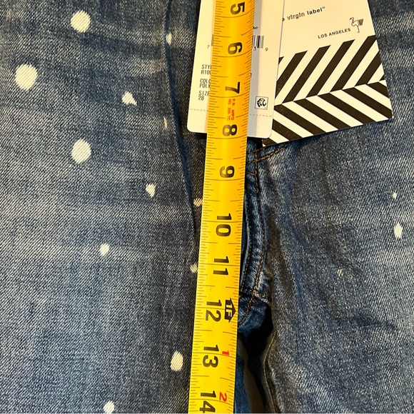 NWT Free People Sandrine Rose Sz 28/US 6 Polka dot High-rise Skinny Jeans! - Picture 10 of 16